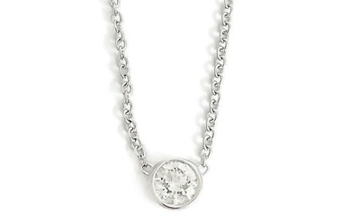Solitaire Diamond Necklace .21 ct