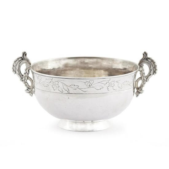 Spanish Colonial silver footed drinking vessel