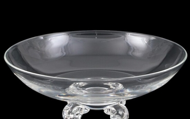 Steuben Art Glass "Low Footed Bowl" Designed by John Dreves
