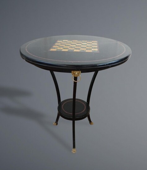 TABLE WITH MARBLE TOP