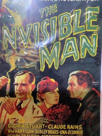 THE INVISIBLE MAN Movie Poster Lithograph