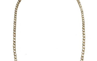 TIFFANY & CO 18K YELLOW GOLD AND DIAMOND RIVIERE NECKLACE