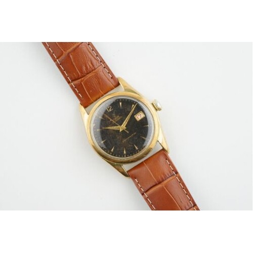 TUDOR OYSTERDATE GOLD PLATED RED DATE GILT WRISTWATCH REF. 7...