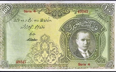 TURQUIE - TURKEY 100 livres avec le portrait d’Atatürk ND...