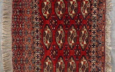Tapis oriental fait à la main, Turkman Yomut. Dimensions : (L:70 x L:117 cm)