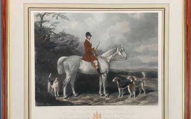 The Duke of Beanfort On His Horse "Bertha," 19th C....