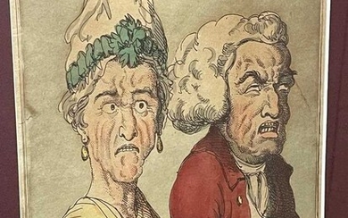 Thomas Rowlandson (1757-1827) after George M. WoodwardLe Brun Travested, or Caricatures of the