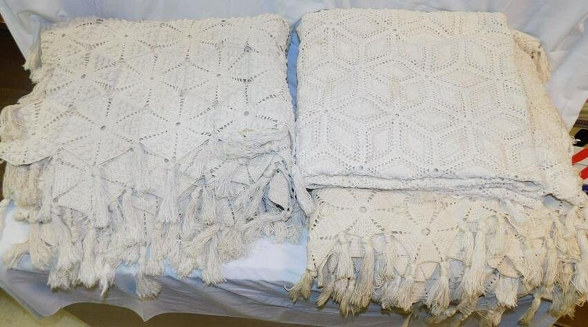 Three Crocheted Coverlets