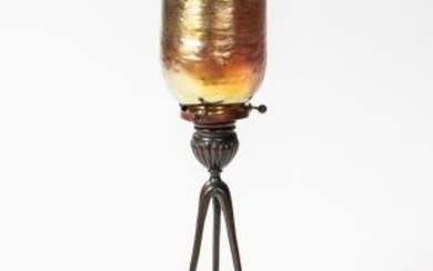 Tiffany Studios Candlestick with Favrile Shade