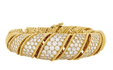 Tiffany & Co. Gold and Diamond Bracelet