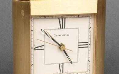 Tiffany & Co. Square Brass Desk Clock