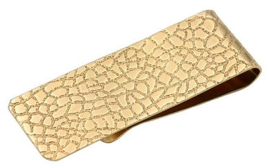 Tiffany & Company 14 Karat Gold Money Clip, having