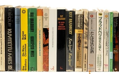 Twenty-seven volumes signed by Ray Bradbury