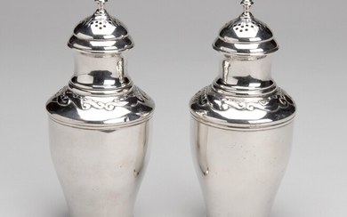 Two Danish silver casters