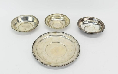 Two Sterling Silver Gadrooned Bowls