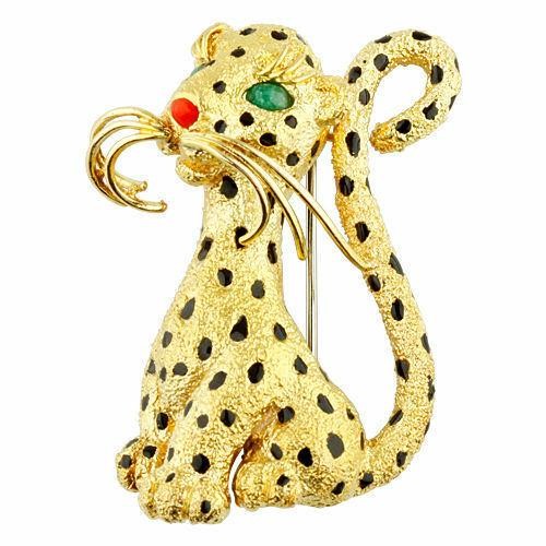 Van CLeef & Arpels 18K Yellow Gold Leopard Panthere
