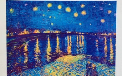 Van Gogh Starlight Over Rhone Estate Signed Reproduction Giclee