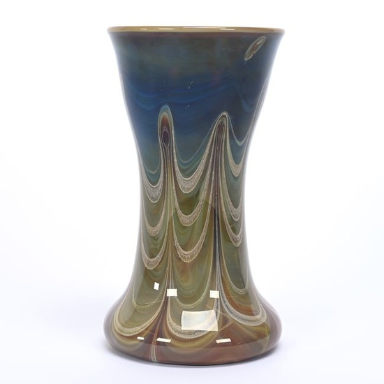 Vase, Contemporary Art Glass Signed Robert Spielholz
