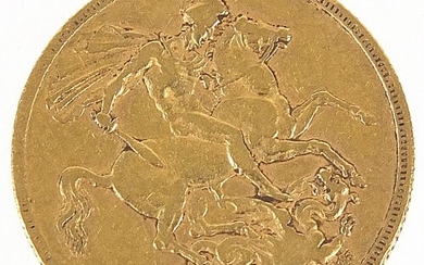 Victoria Young head 1885 gold sovereign - this lot is sold w...