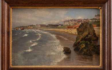 "View of Biarritz Beach".