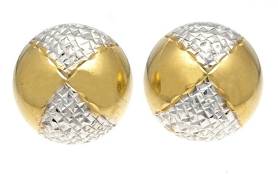Vintage button stud earrings G