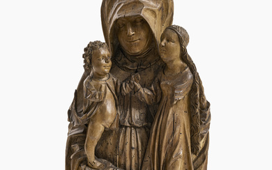 Virgin and Child with Saint Anne - Upper Swabia, circa 1520