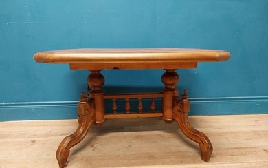 Walnut coffee table in the French style {54 cm H x 92 cm W x...