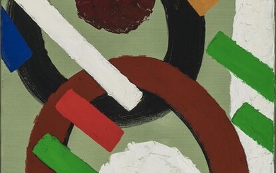 (-), Willem Hussem (1900-1974) Abstract Composition (1969) Signed...