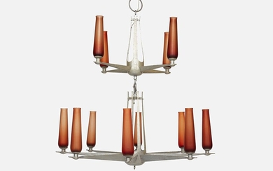 William McFadden Monumental two-tier chandelier, 1963