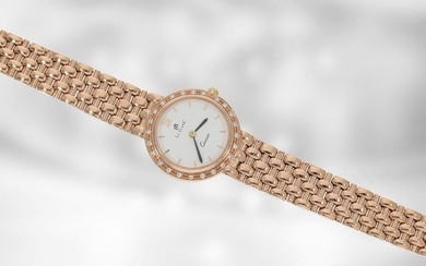 Wrist watch: high quality red gold jewelry watch...