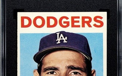 sandy koufax 1964 topps baseball card