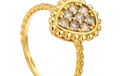 0.33 tcw VVS2 - VS1 Diamond Ring Yellow Gold - Ring - 0.33 ct Diamond - No Reserve Price