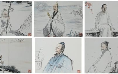 (10) Zhaohe Jiang (China, 1904-1986) Watercolors