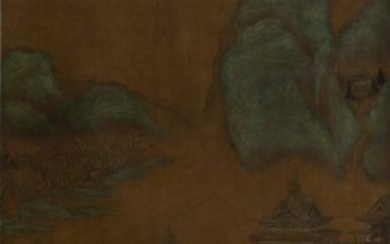 LANDSCAPE WITH PAVILION, Attributed to Qiu Ying