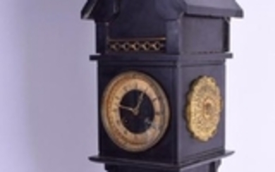 A VERY RARE 19TH CENTURY ENGLISH SLATE LONGCASE CLOCK