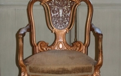 ENGLISH OPEN ARM CHAIR 36