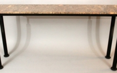 IRON AND MARBLE CONSOLE TABLE 31 66 13
