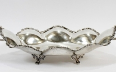 JUVENTO LOPEZ REYES MEXICAN STERLING SILVER CENTERPIECE C1940 24 13