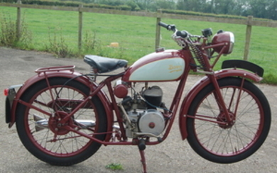 1955 Bown 125cc T.T., Registration no. VSY 889 Frame no. S 12297 Engine no. 453A 347590