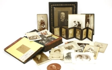 Approximately 150 Photographs, mostly loose. 1870s-1900, including many cabinet photos by ...