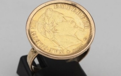 Monnaie de 10 fr or Napoléon III tête laurée monté…