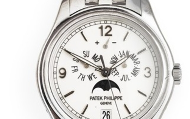 Patek Philippe: A gentleman's wristwatch of 18k white gold, ref. 5146/1G-001. Mechanical movement with automatic winding, cal. 315 S. 2009.