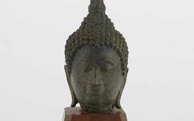 Thai Bronze Ayutthaya Buddha Head