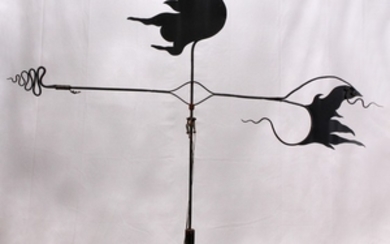 IRON MAGNUM SIZE WEATHER VANE FROM THE WENDELL ANDERSON HOME 76 81