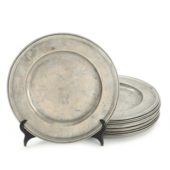 SOLD. 12 19th century pewter plates. Unstamped. Diam. 27.5 cm. (12) – Bruun Rasmussen Auctioneers of Fine Art