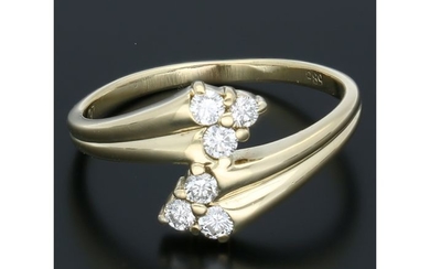 14 kt. Gold - Ring - 0.18 ct Diamond