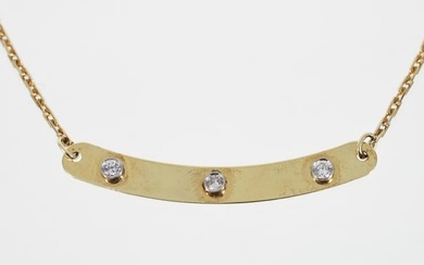 14K Diamond Pendant Necklace