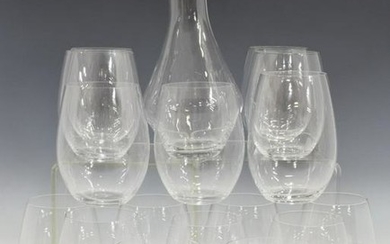 (17) RIEDEL 'O' COLORLESS STEMLESS WINE GLASSES