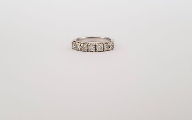 18 kt. White gold - Ring - 1.00 ct Diamond