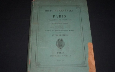 1866 Histoire Generale de Paris volumen por BarÃ³n
